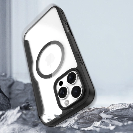 Etui Dux Ducis Skin X Pro na iPhone 16 Pro z MagSafe i klapką - czarne