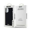 Etui DKNY Liquid Silicone Small Metal Logo MagSafe na iPhone 14 / 15 / 13 - czarne