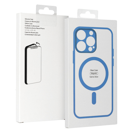 Acrylic Color Magsafe Case do Samsung Galaxy S22 jasnoniebieski