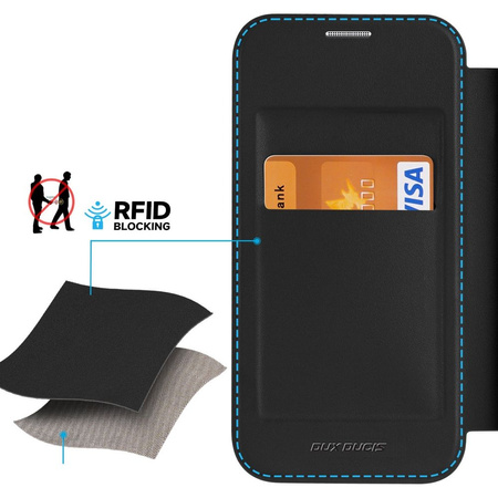 Dux Ducis Skin X Pro Magnetic Flip MagSafe Case iPhone 15 Pro - Black
