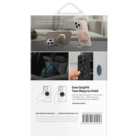 UNIQ Gripfit 360 Magnetic Mount&Kickstand Uchwyt Magnetyczny niebieski/sapphire blue