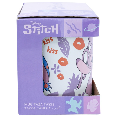 Disney Stitch - Kubek ceramiczny w pudełku prezentowym z kolekcji Stitch & Angel 325 ml
