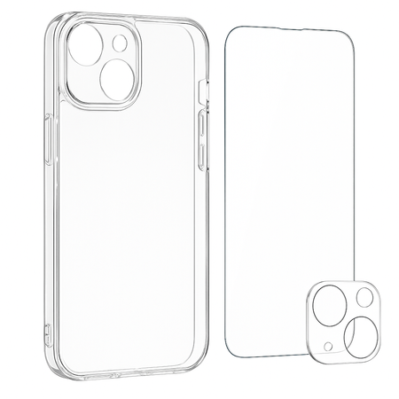 Etui do iPhone 15+ (Plus) + Szkło na ekran + Szkło na aparat