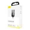 Baseus Tiny Star PPS mini inteligentna ładowarka samochodowa USB 30W Quick Charge 3.0 szary (VCHX-A0G)