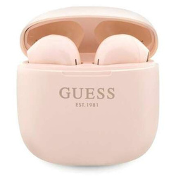 Guess słuchawki Bluetooth GUTWST26PSP TWS + stacja dokująca różowy/pink Classic EST Logo