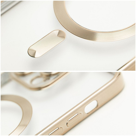 Futerał ELECTRO MAG COVER kompatybilny z MagSafe do IPHONE 16 Pro Max złoty