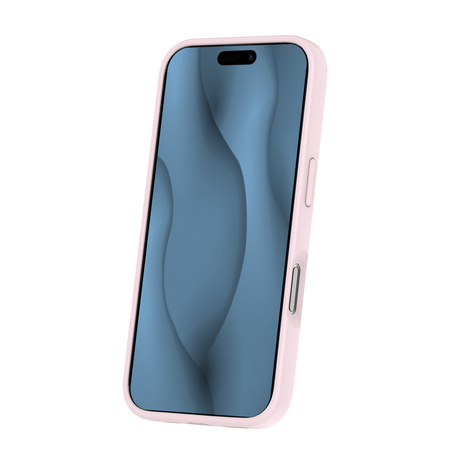 Nakładka Silicone Thin Mag do iPhone 16 6,1" jasnoróżowa
