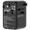 Verbatim Adapter podróżny EU/UK/US GaN   2xUSB-C/2xUSB-A/1xUSB-C PD 100W czarny 30191