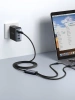 2-in-1-Kabel Joyroom Speedy-Serie SA21-1T2 USB-C - USB-C / Lightning 100 W 1,5 m schwarz