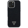 Original Case IPHONE 16 PRO Guess Denim Triangle Logo MagSafe black