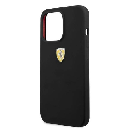 Schutzhülle IPHONE 13 PRO Ferrari Hardcase Silicone MagSafe (FESSIHMP13LBK) schwarz