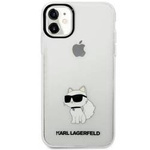 Oryginalne Etui IPHONE 11 / XR Karl Lagerfeld Hardcase Ikonik Choupette (KLHCN61HNCHTCT) transparentne