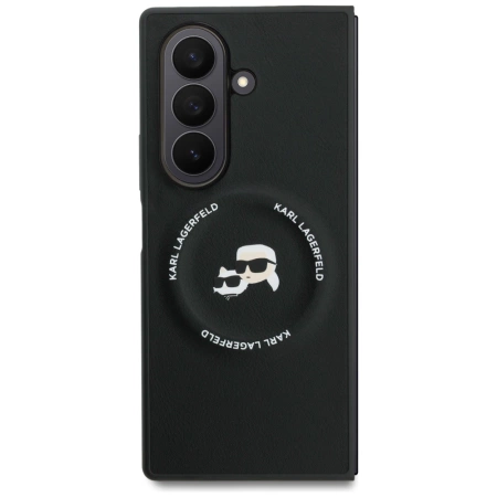Etui Karl Lagerfeld Karl&Choupette Logo MagSafe na Samsung Galaxy Z Fold7 - czarne
