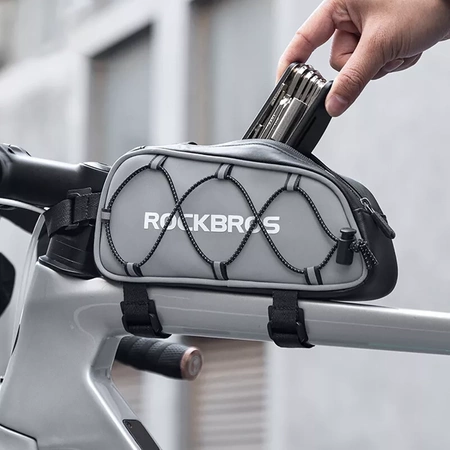 Rockbros 3012010901 bike frame bag 0.9 l - silver