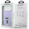 Karl Lagerfeld IML Aquarelle Karl &amp; Choupette &amp; Logo MagSafe Case for iPhone 17 Pro Max - Purple