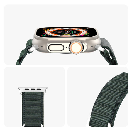 Sport Buckle Strap for Apple Watch Ultra 8/7/6/SE/5/4/3/2/1 (42, 44, 45, 49mm) Dux Ducis Strap GS Version - Green
