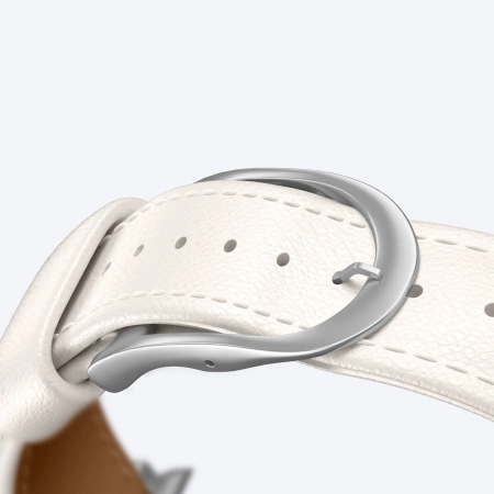 AmazingThing Class Band Lederarmband für Apple Watch 45 / 46 / 49 mm - Hellbeige