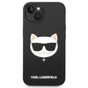 Oryginalne Etui IPHONE 14 PLUS Karl Lagerfeld Hardcase Silicone Choupette Head Magsafe czarne