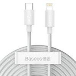 Baseus 2x kabel USB Typ C - Lightning szybkie ładowanie Power Delivery 20 W 1,5 m biały (TZCATLZJ-02)