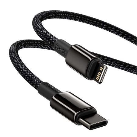 Baseus kabel USB Typ C - Lightning szybkie ładowanie Power Delivery 20 W 2 m czarny (CATLWJ-A01)