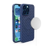 MagSafe Woven Case for iPhone 15 - navy blue