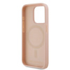 Karl Lagerfeld KLHMP15LPKHPORPP iPhone 15 Pro 6.1" hardcase różowy/pink Leather Monogram Metal Logo
