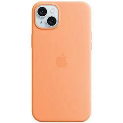 Etui Apple MT173ZM/A iPhone 15 Plus / 14Plus 6.7" MagSafe pomarańczowy/orange sorbet Silicone Case