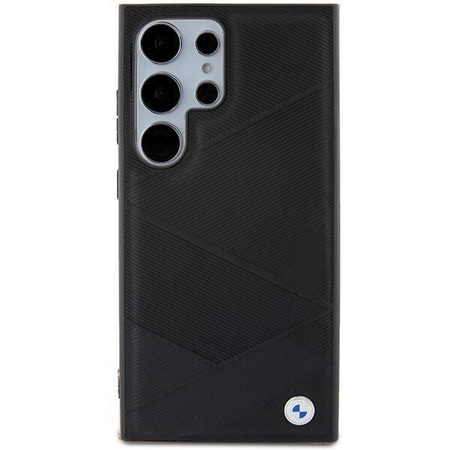 Etui BMW Signature Leather Crossing Lines Pattern na Samsung Galaxy S24 Ultra - czarne