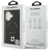 Karl Lagerfeld Choupette Pin MagSafe Case für iPhone 17 - Schwarz