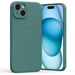 Mercury Semi-Silicon Magsafe Iphone 15 Plus , GREEN / ZIELONY