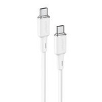 Acefast kabel USB Typ C - USB Typ C 1,2m, 60W (20V/3A) biały (C2-03 white)
