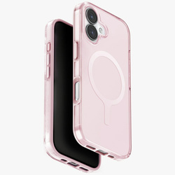 Etui UNIQ Clario do iPhone 17 Magclick Charging różowy