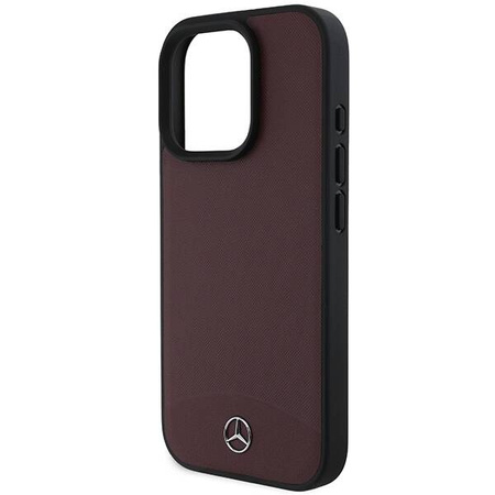 Mercedes nakładka do iPhone 16 Pro Max 6,9&quot; MEHMP16X23RBARR Hardcase Textured And Plain Leather MagSafe czerwona