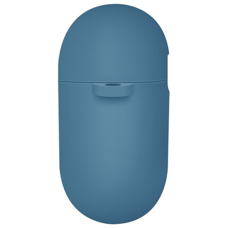 UNIQ etui Nexo AirPods 4 + Ear Hooks Silicone niebieski/pacific blue