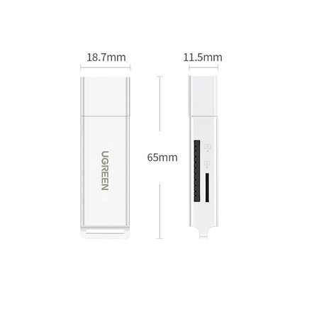 Ugreen tragbarer TF/SD-Kartenleser für USB 3.0 schwarz (CM104)