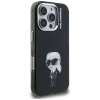 Karl Lagerfeld IML Aquarelle Karl &amp; Logo MagSafe Case for iPhone 16 Pro - Black