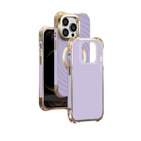 Nakładka Circle Glam Mag do iPhone 14 Pro 6,1" fioletowa