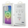 Guess IML Iridescent MagSafe Hülle für iPhone 15 Pro – Schwarz