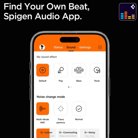 SPIGEN SA2401 ANC PRO  IN-EAR EARPHONE BLACK