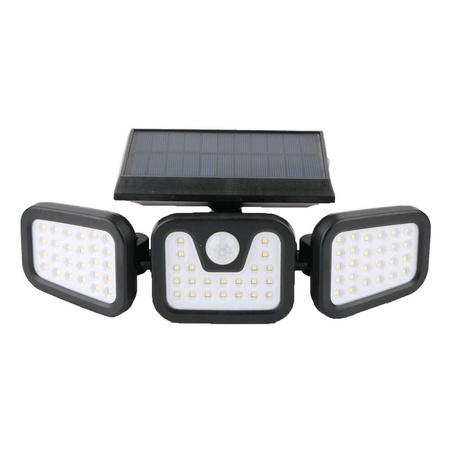 Lampa solarna LED SUNARI FLS-03 74*SMD PIR 8W 600lm 6000K 2400mAh Li-Ion Forever Light