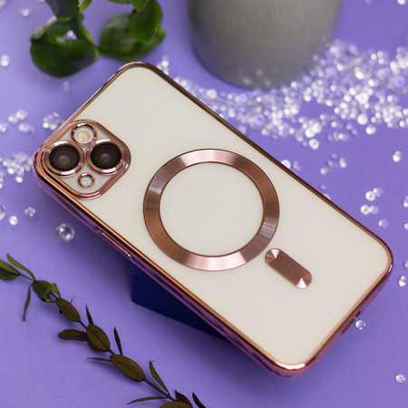 Nakładka Color Chrome Mag do iPhone 16 Pro 6,3&quot; różowo-złota