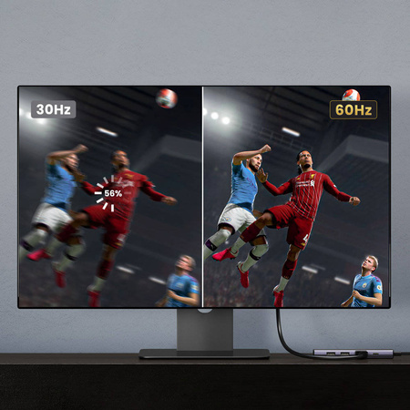 Ugreen 6in1 multifunctional USB Type C HUB - 2x USB 3.2 Gen 1 / HDMI 4K 60Hz / SD and TF memory card reader / USB Type C PD 100W gray (60384 CM511)