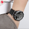 Pasek do Samsung Galaxy Watch Forcell F-Design FS10 stal 20 mm czarny