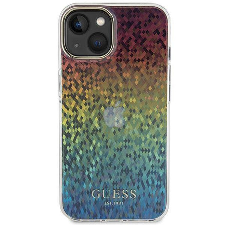 Guess IML Faceted Mirror Disco Iridescent case for iPhone 15 - multicolored