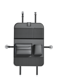 Organizer samochodowy na fotele przednie składany z przegródkami D03-B czarny