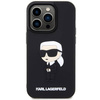 Karl Lagerfeld KLHCP14L3DRKINK iPhone 14 Pro 6.1" schwarz/schwarz Hardcase Rubber Ikonik 3D
