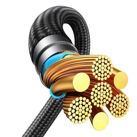 2-in-1-Kabel Joyroom Speedy-Serie SA21-1T2 USB-C - USB-C / Lightning 100 W 1,5 m schwarz