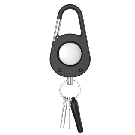 TECH-PROTECT SLIDELOCK CARABINER KEYCHAIN APPLE AIRTAG 1 / 2 BLACK