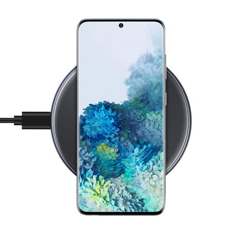 Crong PowerSpot Fast Wireless Charger – Bezprzewodowa ładowarka Qi 15W USB-C (Shadow Black)