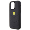 Etui Ferrari Quilted Metal Logo na iPhone 15 Pro Max - czarne
